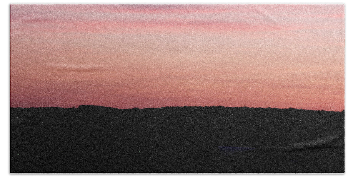 Color Photography Bath Towel featuring the photograph Sunset Over The Farm by Kim Galluzzo