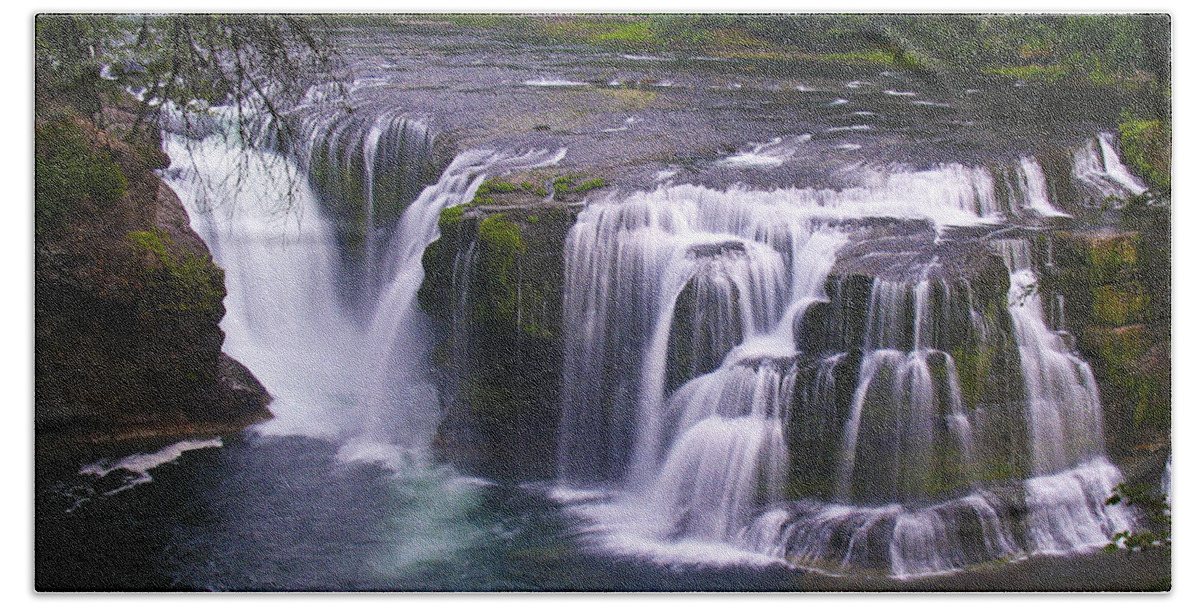 Lower Bath Towel featuring the photograph The Falls by David Gleeson