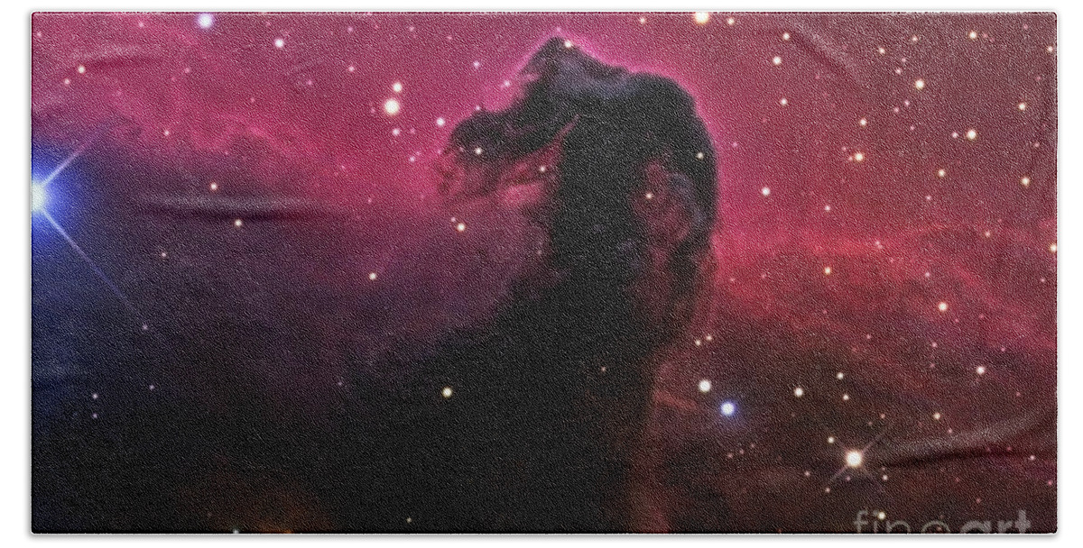 Astronomy Hand Towel featuring the photograph The Horsehead Nebula by R Jay GaBany