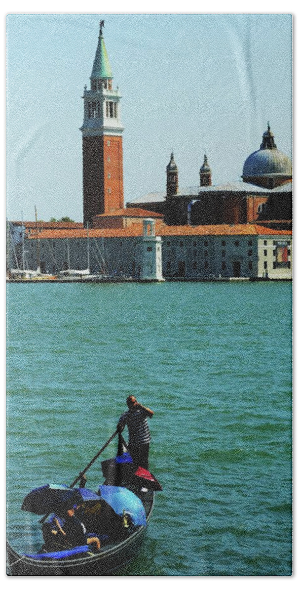 Italy Hand Towel featuring the photograph Venice Gandola by La Dolce Vita