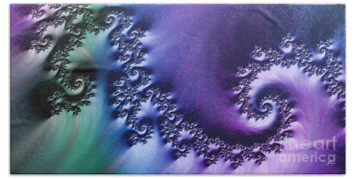 Fractal Bath Towel featuring the photograph Victorious by Lori Grimmett