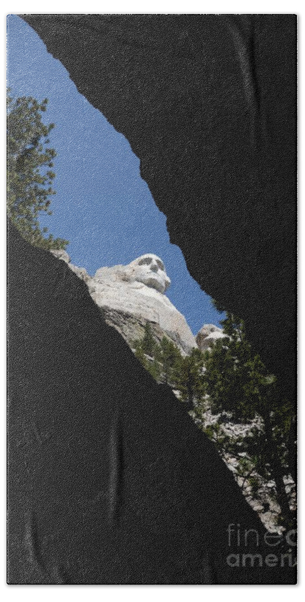Mount Rushmore Bath Towel featuring the photograph Washington at Mount Rushmore by Cassie Marie Photography