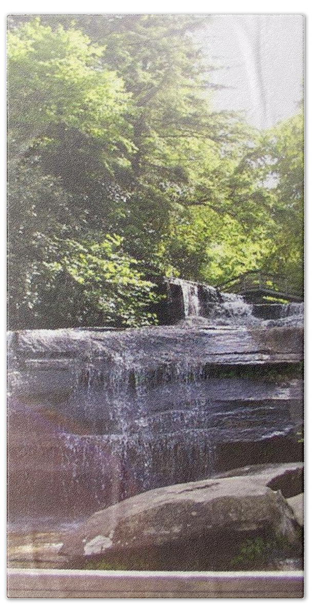Waterfall Bath Towel featuring the photograph Waterfall by Kelly Hazel