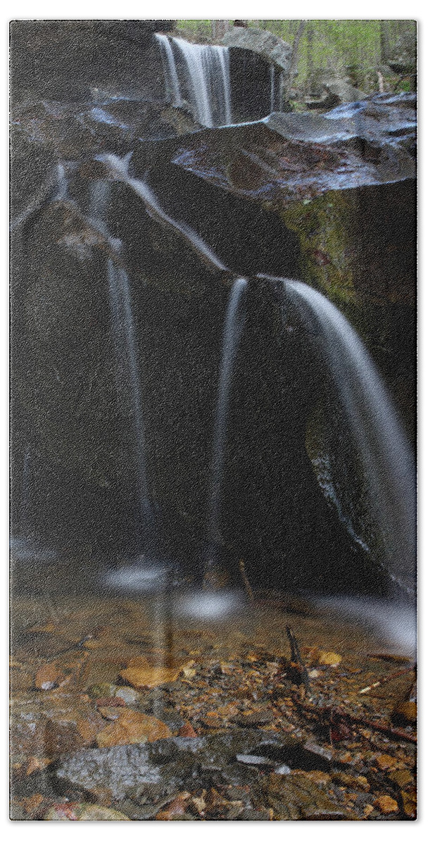 Water Bath Towel featuring the photograph Waterfall On Emory Gap Branch by Daniel Reed