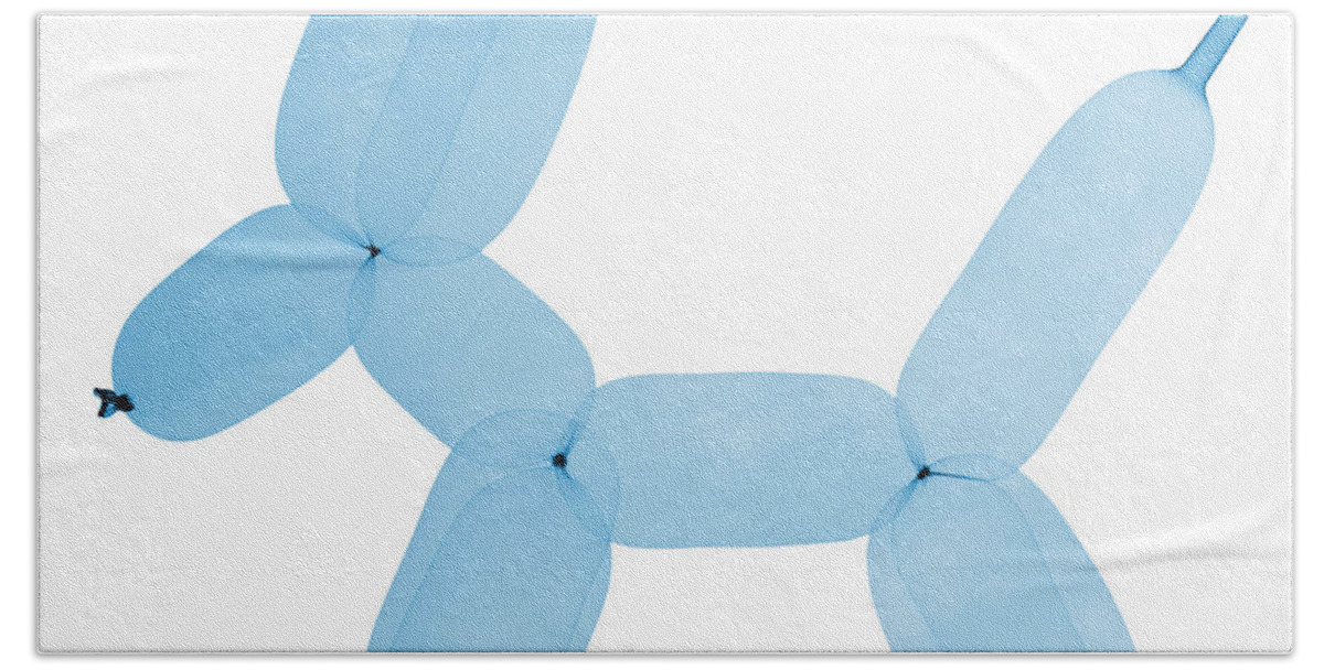 Radiograph Hand Towel featuring the photograph X-ray Of Balloon Dog by Ted Kinsman