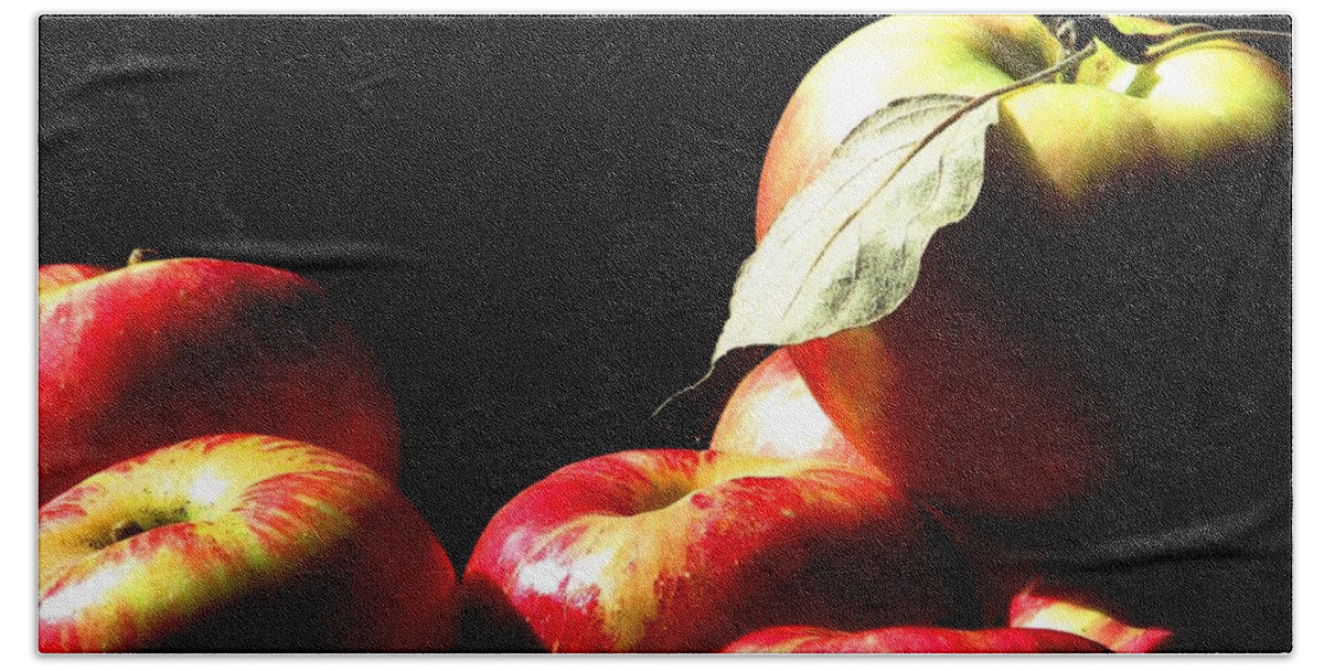 Apples Bath Towel featuring the photograph Apple Season by Angela Davies