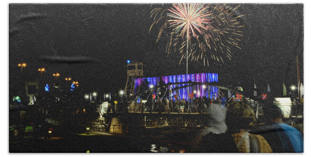 Buffalo Bath Towel featuring the photograph 012 Canalside 4th Of July 2016 by Michael Frank Jr