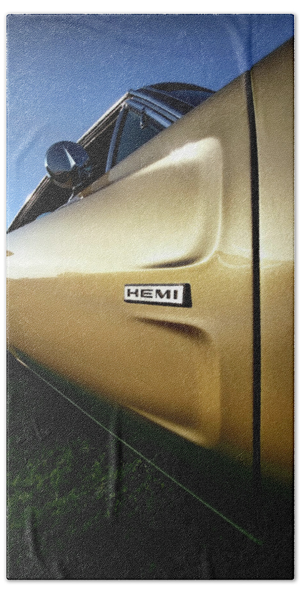 1968 Hand Towel featuring the photograph 1968 Dodge Charger HEMI by Gordon Dean II