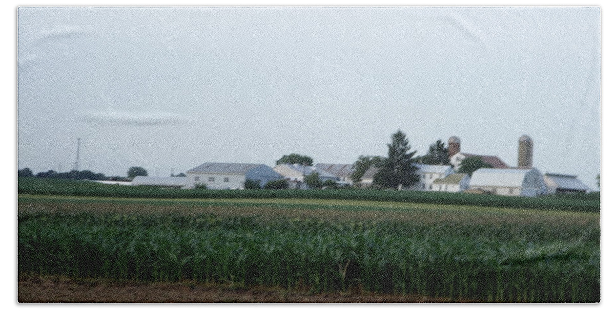 Amish Hand Towel featuring the photograph Amish Homestead 9 #1 by Christine Clark