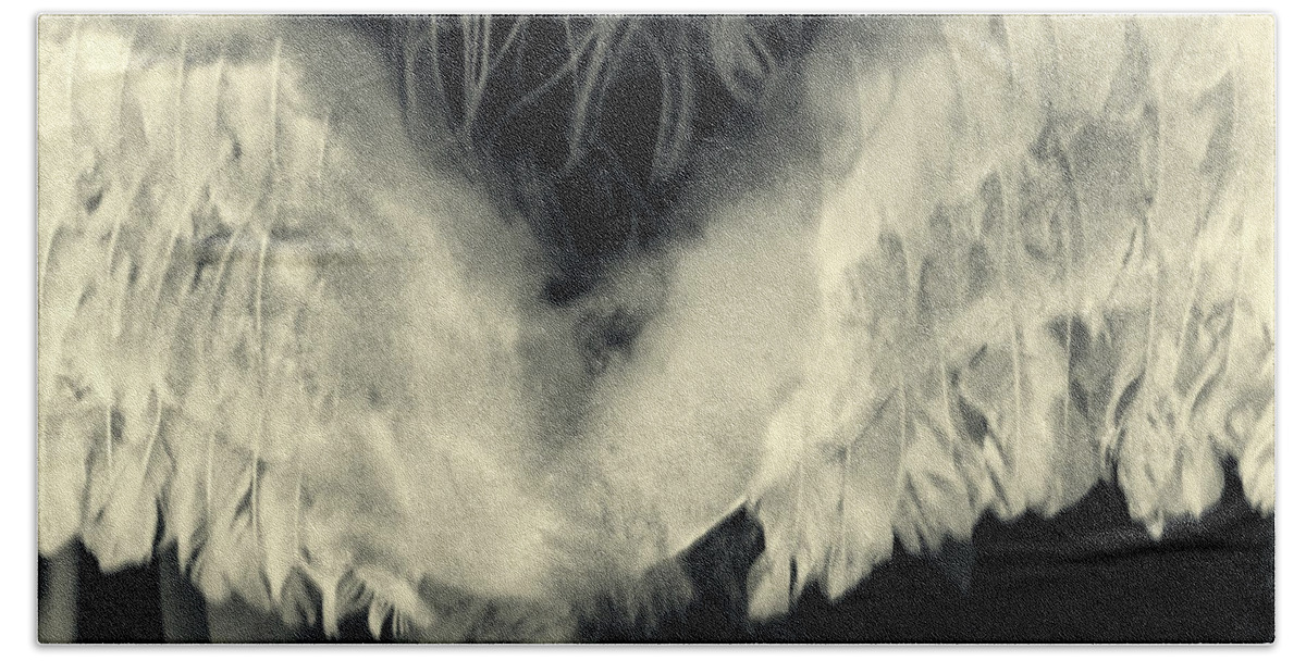 Monochrom Bath Towel featuring the photograph Angel #1 by Stelios Kleanthous