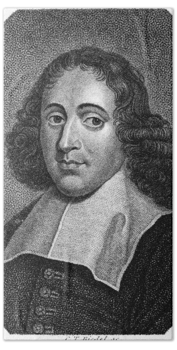17th Century Hand Towel featuring the photograph Baruch Spinoza (1632-1677) #1 by Granger