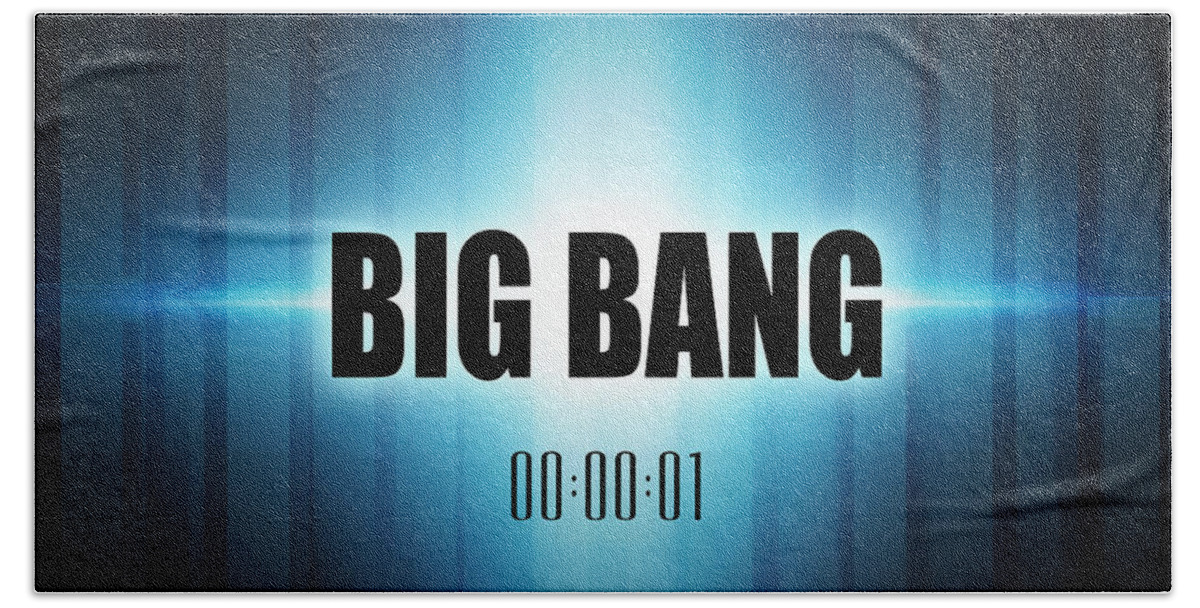 Big Bang Hand Towel featuring the digital art Big Bang #1 by Phil Perkins