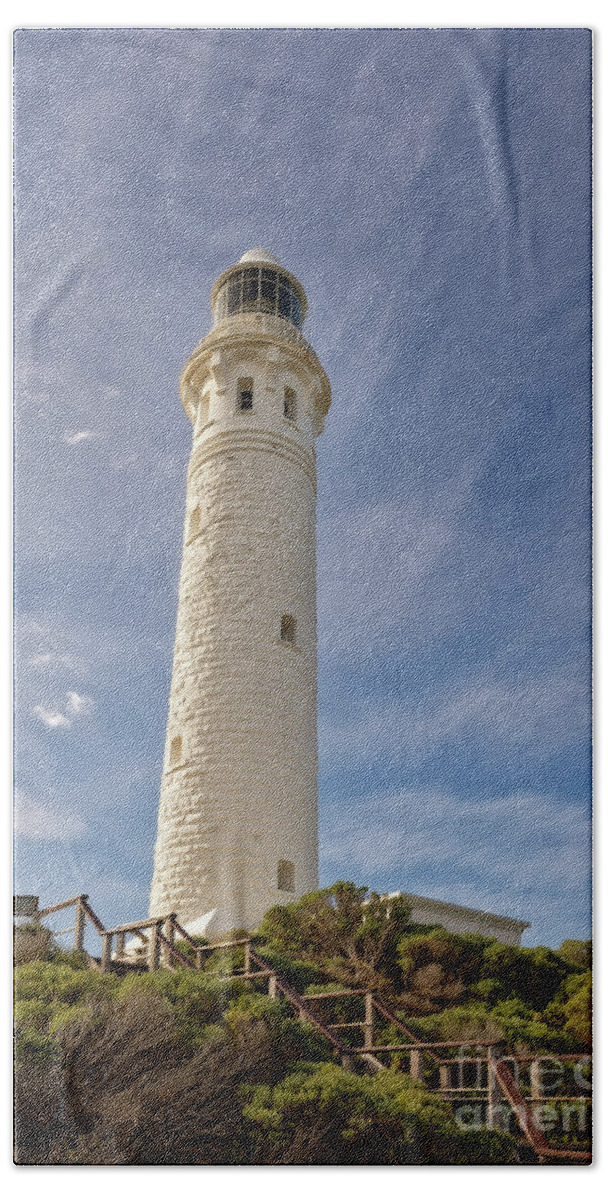 Australia Photography Bath Towel featuring the photograph Cape Leeuwin Lighthouse #2 by Ivy Ho
