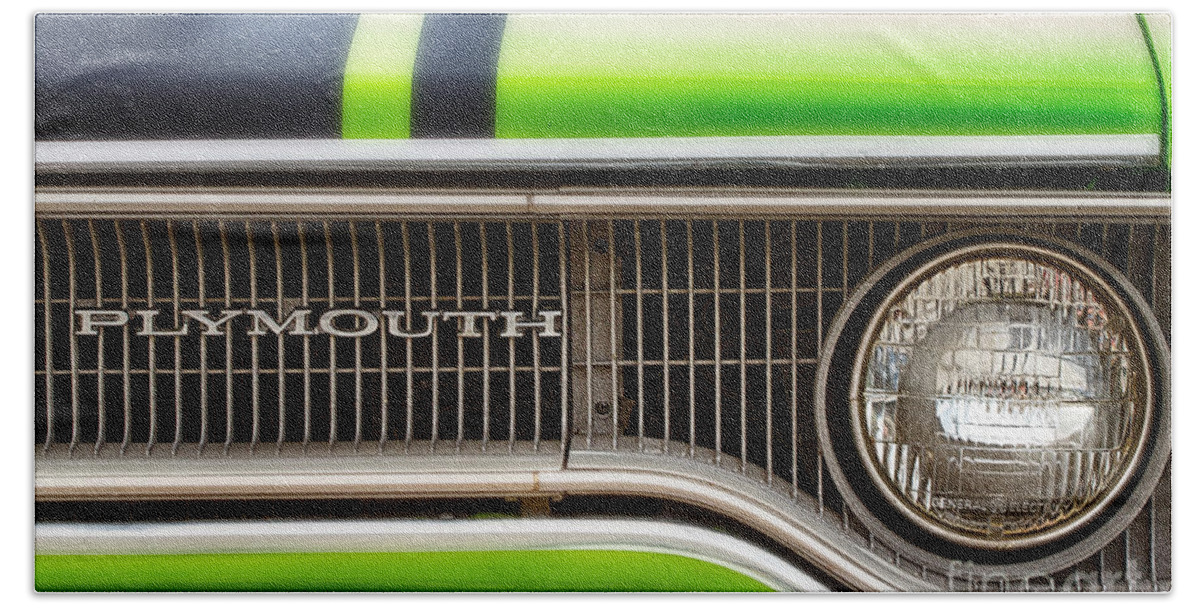 Classic Bath Towel featuring the photograph Classic Plymouth #1 by Jarrod Erbe