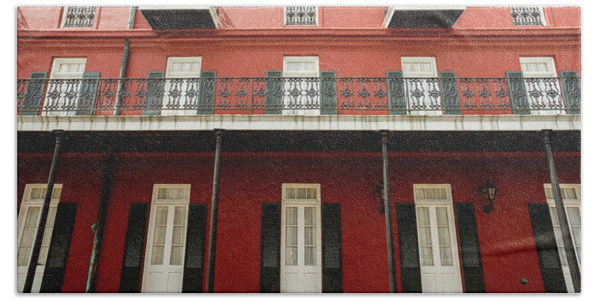 Bourbon Street Bath Towel featuring the photograph Colors of New Orleans #1 by Raul Rodriguez