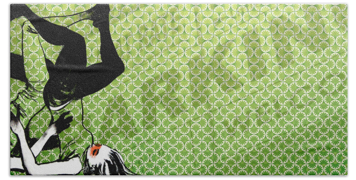 Eliza Frye Bath Towel featuring the digital art Eliza Frye #1 by Super Lovely