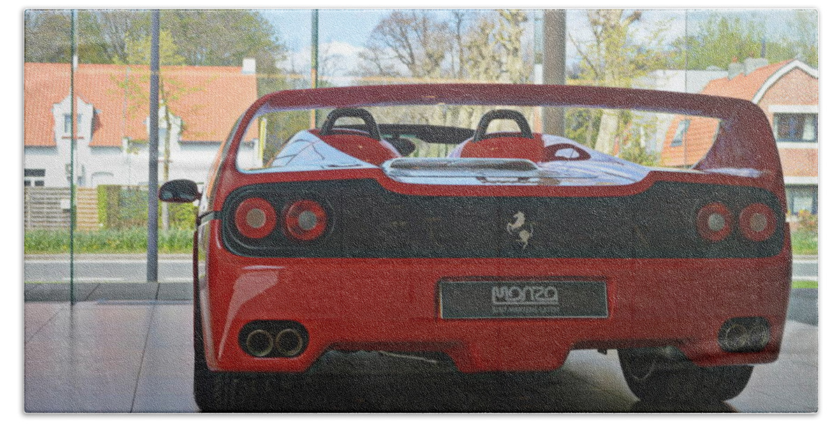Ferrari Hand Towel featuring the photograph Ferrari F50 #1 by Sportscars OfBelgium