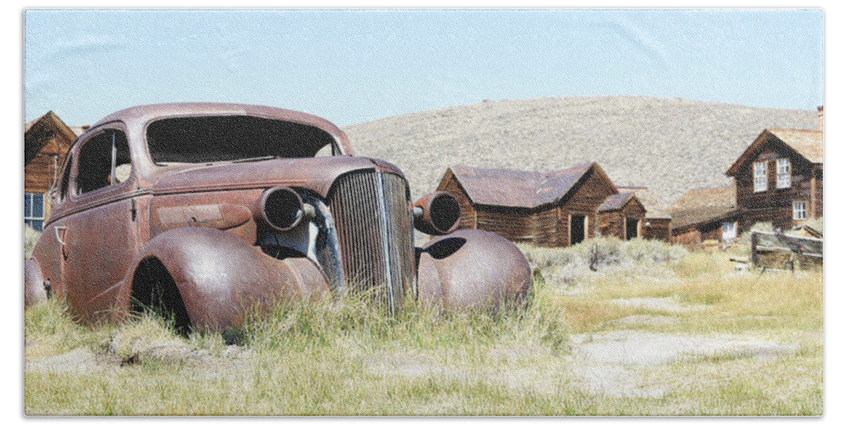 1936 Chevrolet Bath Towel featuring the photograph Ghost Town Cruiser #1 by Steve McKinzie