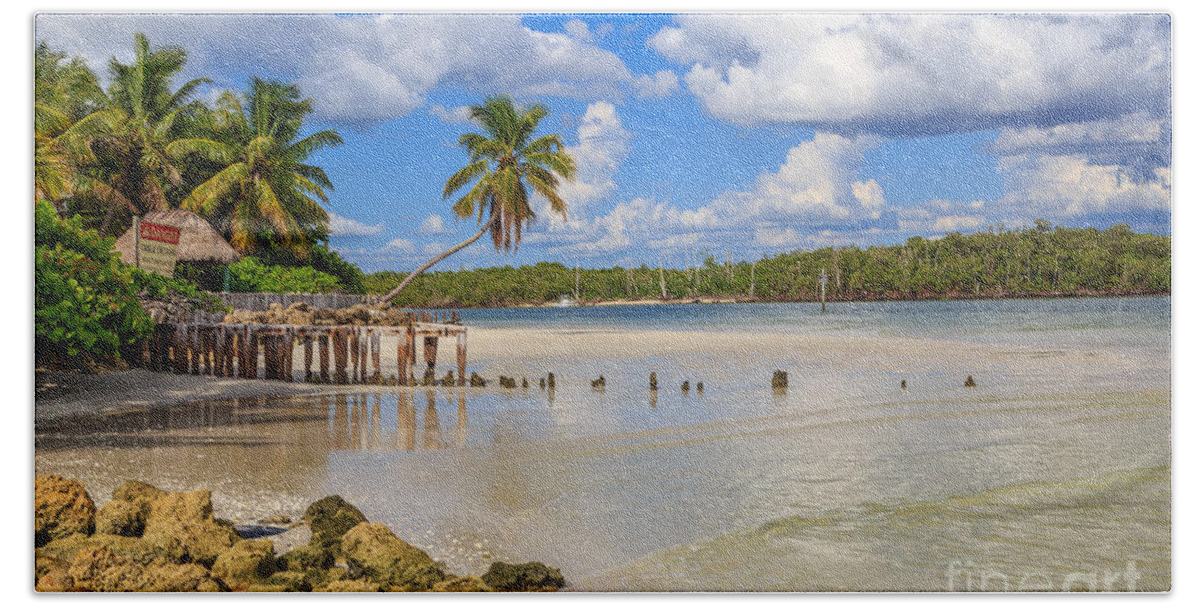 Beach Hand Towel featuring the photograph Gordon Pass Naples Florida by Hans- Juergen Leschmann