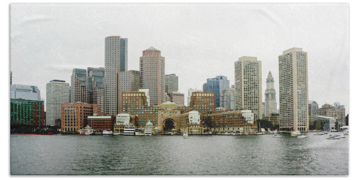 Boston Bath Towel featuring the photograph Harbor View #1 by Greg Fortier