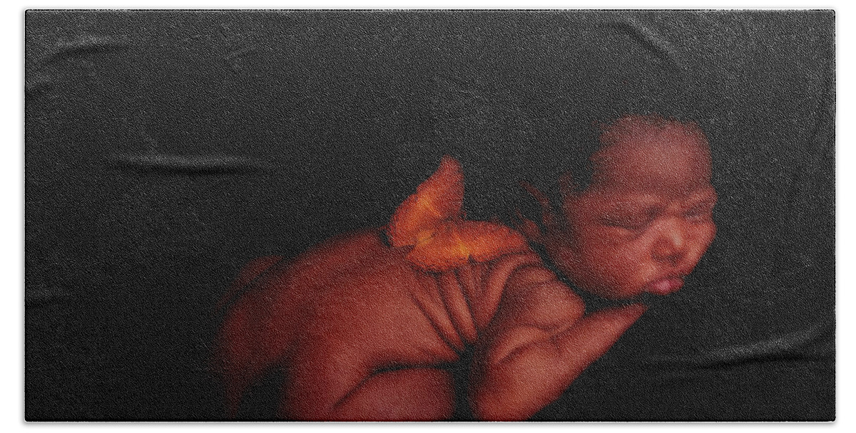 Baby Hand Towel featuring the photograph Kwasi by Anne Geddes