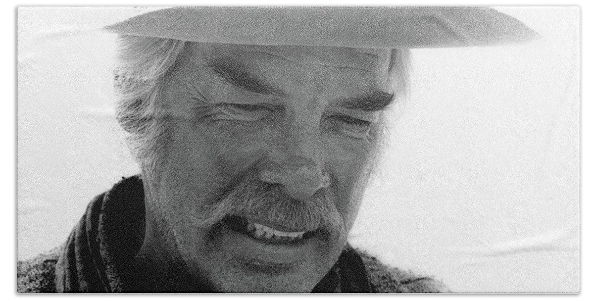 Lee Marvin Monte Walsh Set Old Tucson Arizona 1969 Bath Towel featuring the photograph Lee Marvin Monte Walsh Set Old Tucson Arizona 1969 #1 by David Lee Guss