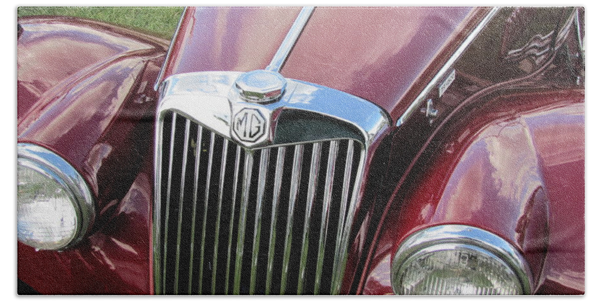 Car Bath Sheet featuring the photograph Mg Tf #1 by Neil Zimmerman