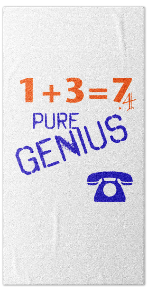 Ts009 Bath Towel featuring the drawing Pure Genius by Edmund Nagele FRPS