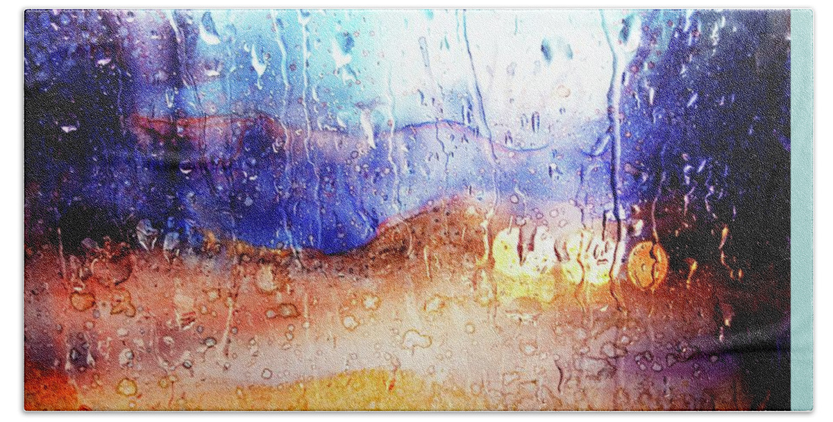 Rain Bath Towel featuring the photograph Rainy #2 by Lilia S