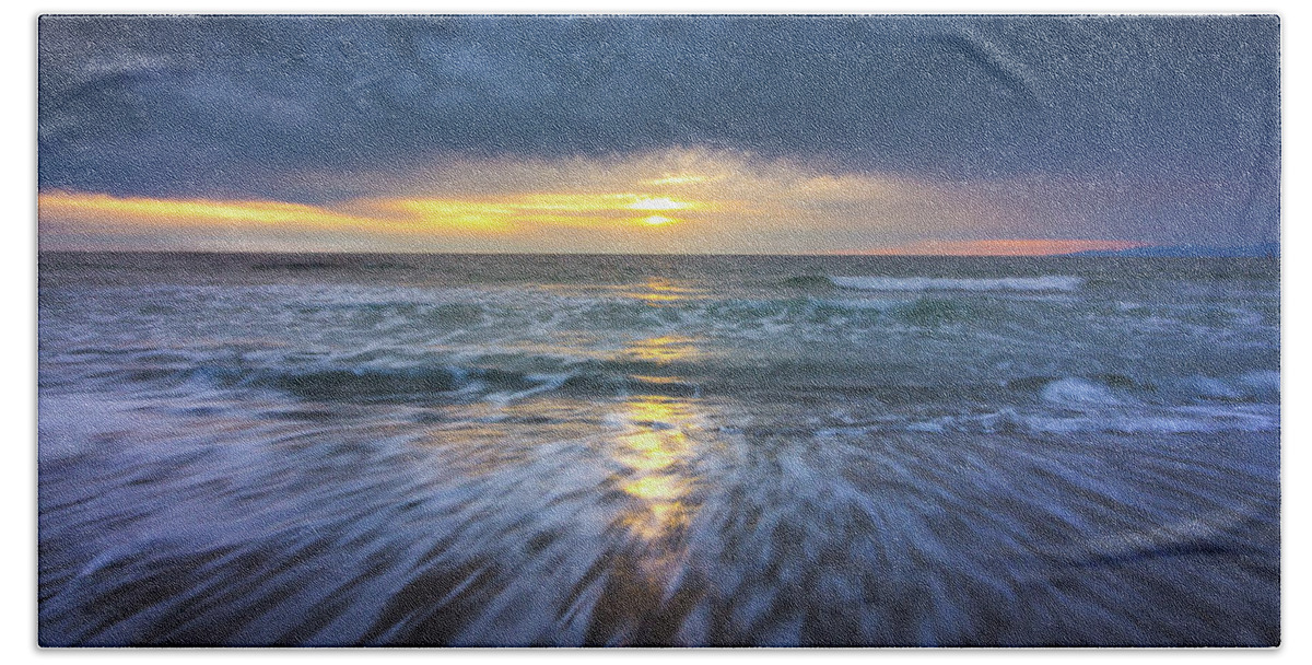 Beach Bath Towel featuring the photograph Redondo Beach Sunset #1 by Andy Konieczny