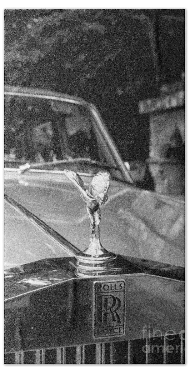 White Bath Towel featuring the photograph Rolls Royce #1 by Patricia Hofmeester