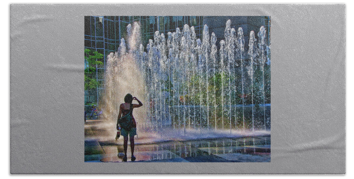 Water Bath Towel featuring the photograph Should I? by Rhonda McDougall