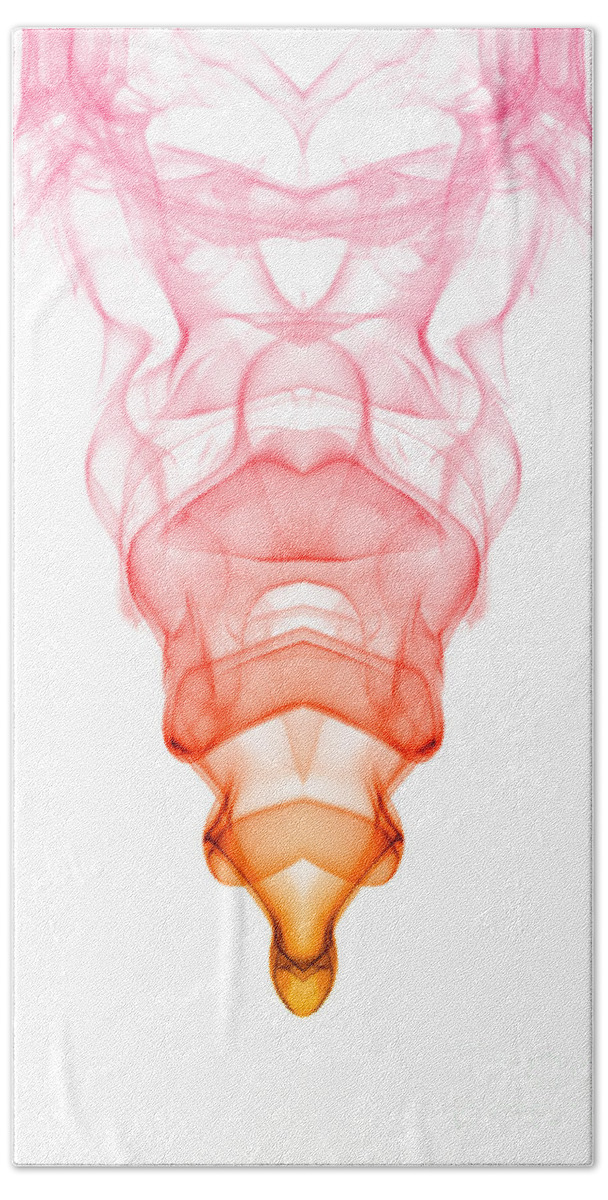 Abstract Hand Towel featuring the photograph smoke XV #3 by Joerg Lingnau