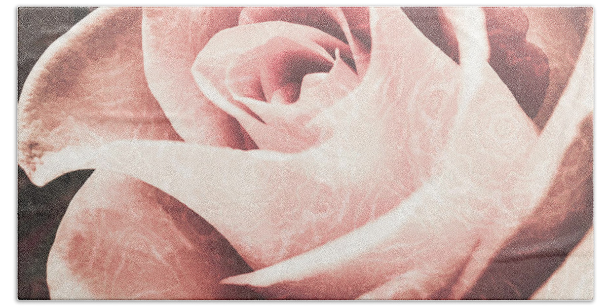 Rose Hand Towel featuring the digital art Softness #2 by Cristina Stefan