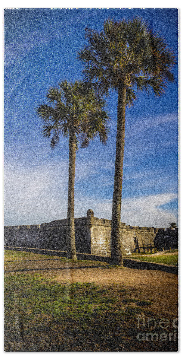 Fort Bath Towel featuring the photograph St. Augustine Fort #2 by Marvin Spates