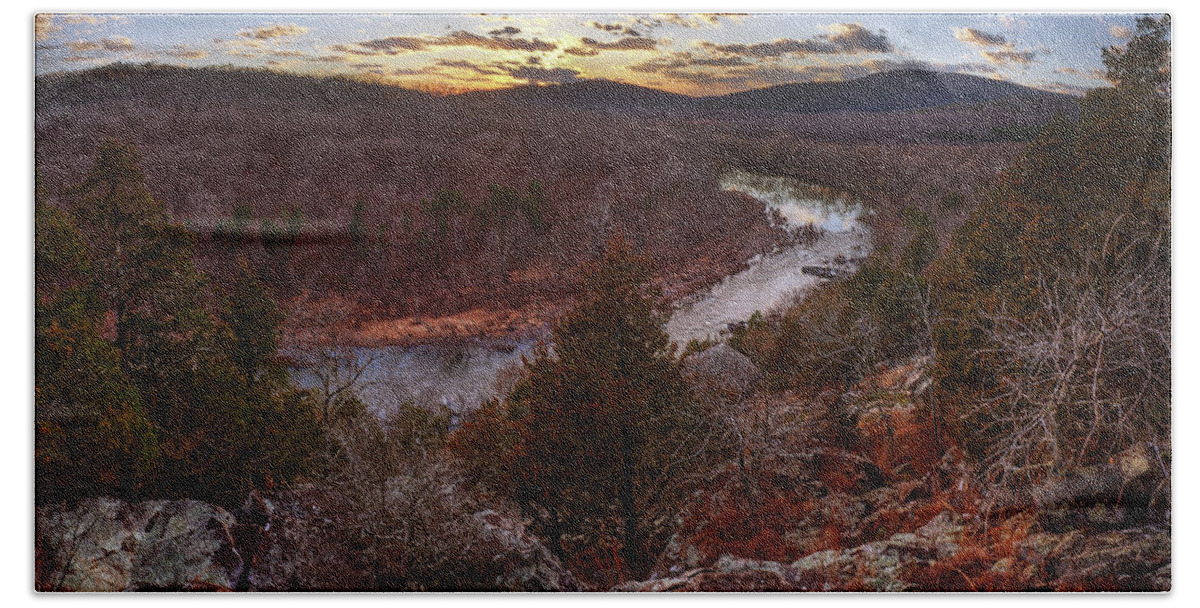 River Bath Towel featuring the photograph St. Francis River by Robert Charity