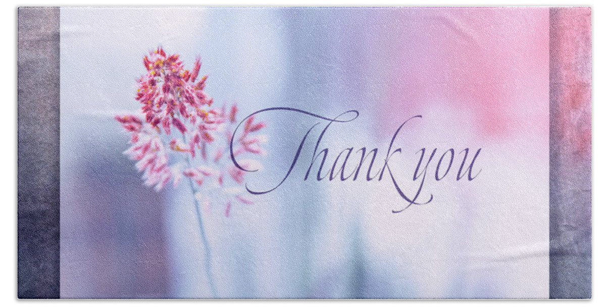 Thank You Bath Towel featuring the digital art Thank You 1 by Terry Davis