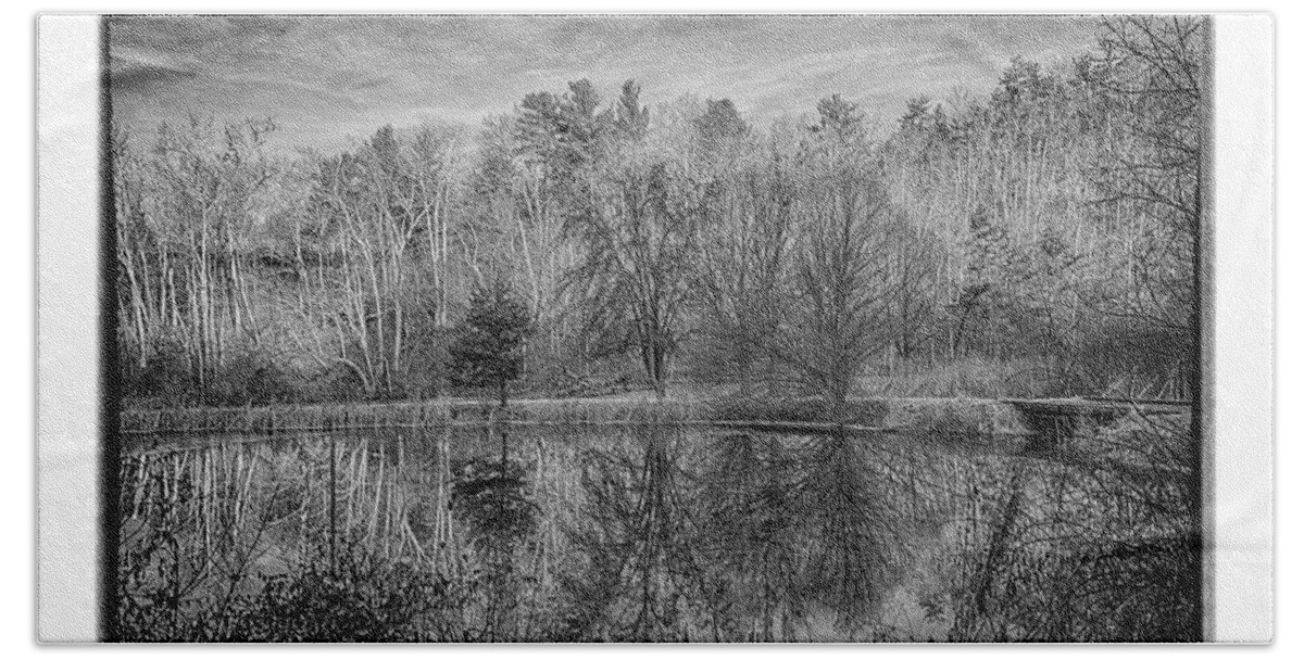 Spring Creek Hand Towel featuring the photograph The Pond #1 by R Thomas Berner