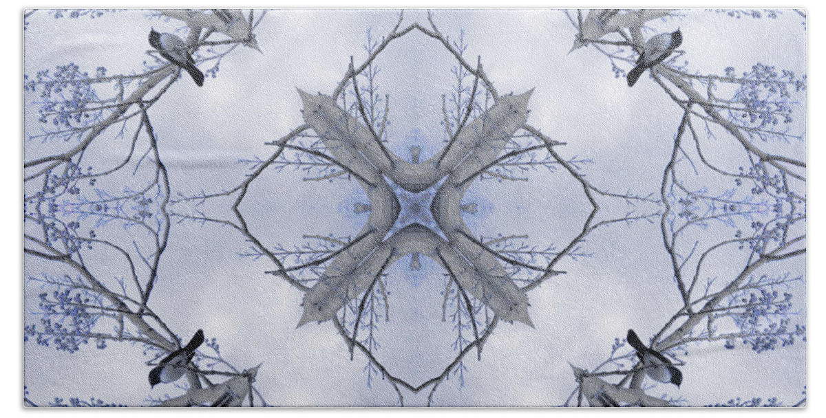 Kaleidoscope Hand Towel featuring the photograph Wagtail #2 by Elaine Teague