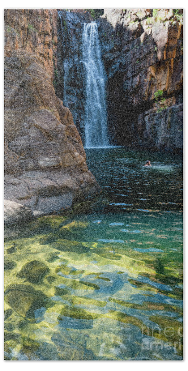 2017 Bath Towel featuring the photograph Waterfall at Katherine Gorge, #1 by Andrew Michael