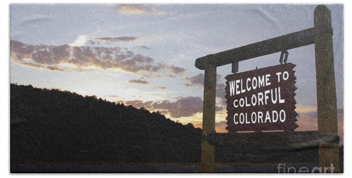 Colorado Bath Towel featuring the photograph Welcome to Colorful Colorado #1 by Jerry McElroy