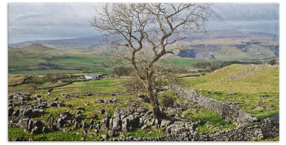 Yorkshire Dales Hand Towel featuring the photograph Yorkshire Dales Landscape #1 by Martyn Arnold