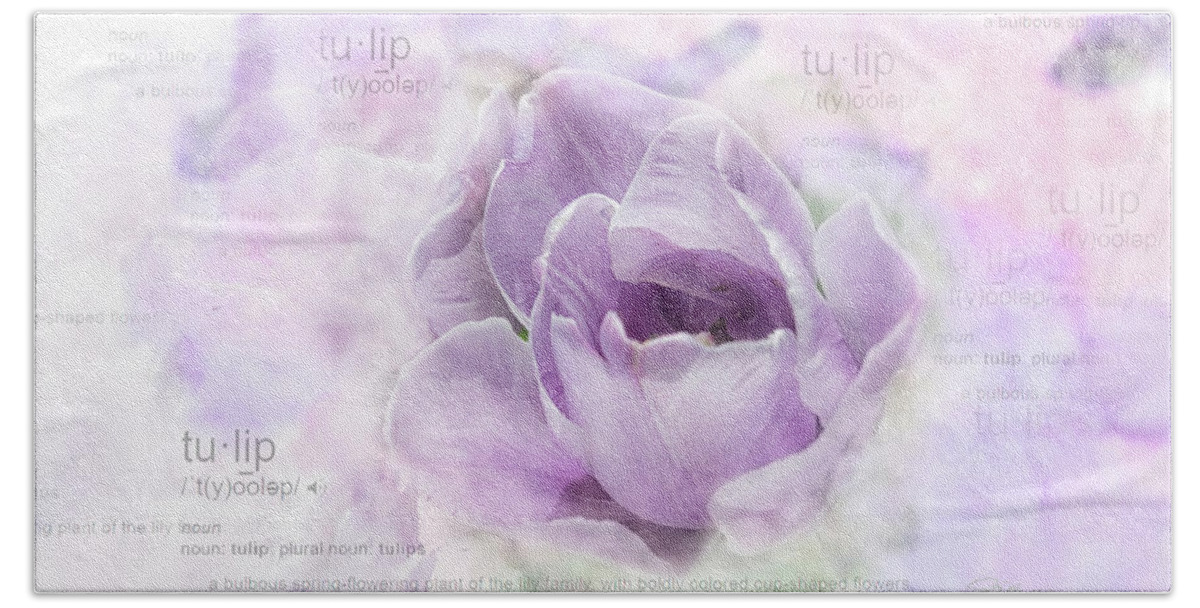 Tulip Hand Towel featuring the photograph 10947 Tulip by Pamela Williams