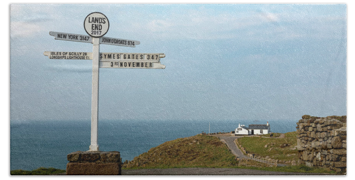 Land's End Bath Towel featuring the photograph Land's End - England #11 by Joana Kruse