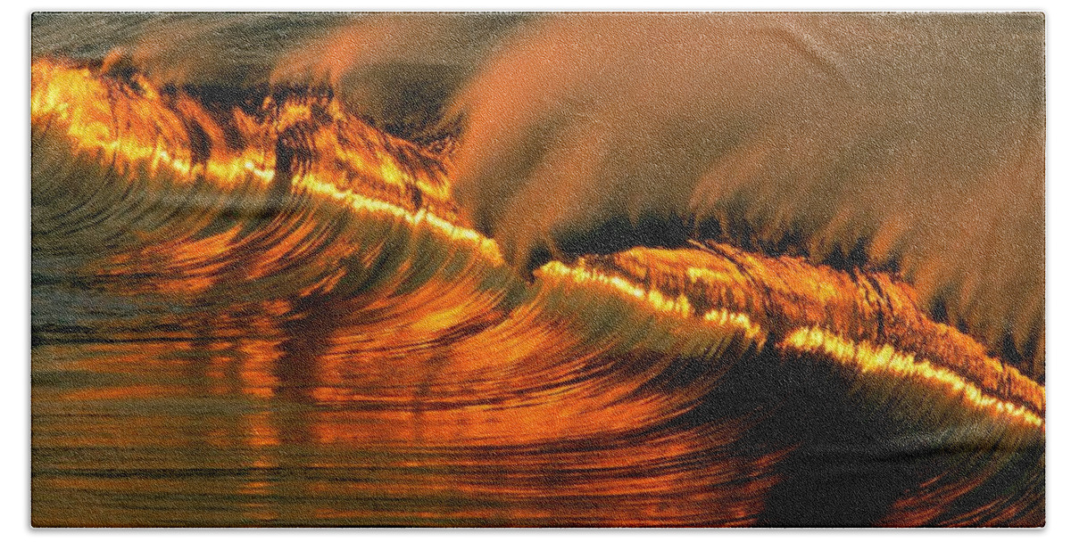 Wave Hand Towel featuring the photograph Wave #11 by Mariel Mcmeeking