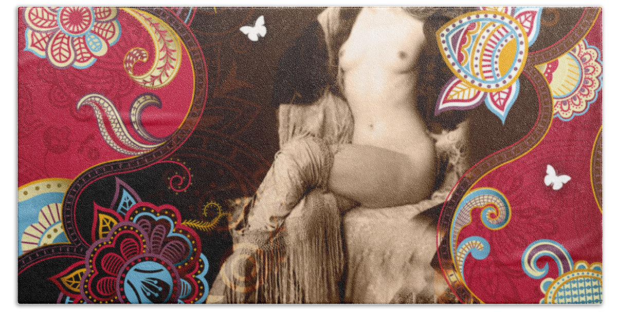 Erotic Bath Towel featuring the photograph Nostalgic Seduction Goddess #25 by Chris Andruskiewicz