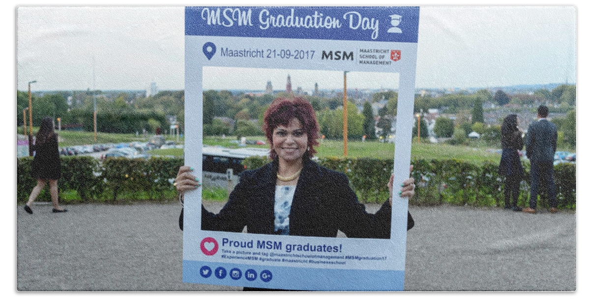  Bath Towel featuring the photograph Graduation Ceremony 2017 #111 by Maastricht School Of Management