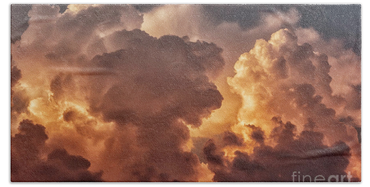 Thunderhead Hand Towel featuring the photograph Thunderhead at Sunset #12 by Thomas R Fletcher