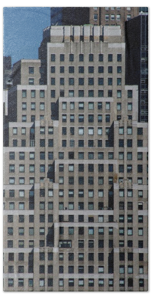 120 Wall Street New York City Hand Towel featuring the photograph 120 Wall Street NYC by Christopher J Kirby