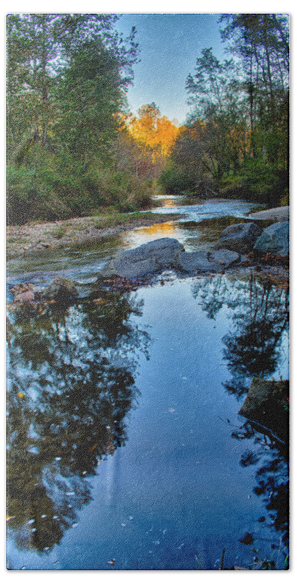 Stone Bath Towel featuring the photograph Stone Mountain North Carolina Scenery During Autumn Season #16 by Alex Grichenko
